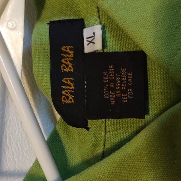 3pc 100% silk Vintage Matching Set bala Bala Golf Attire Jacket Tank Top Pants - Picture 2 of 16